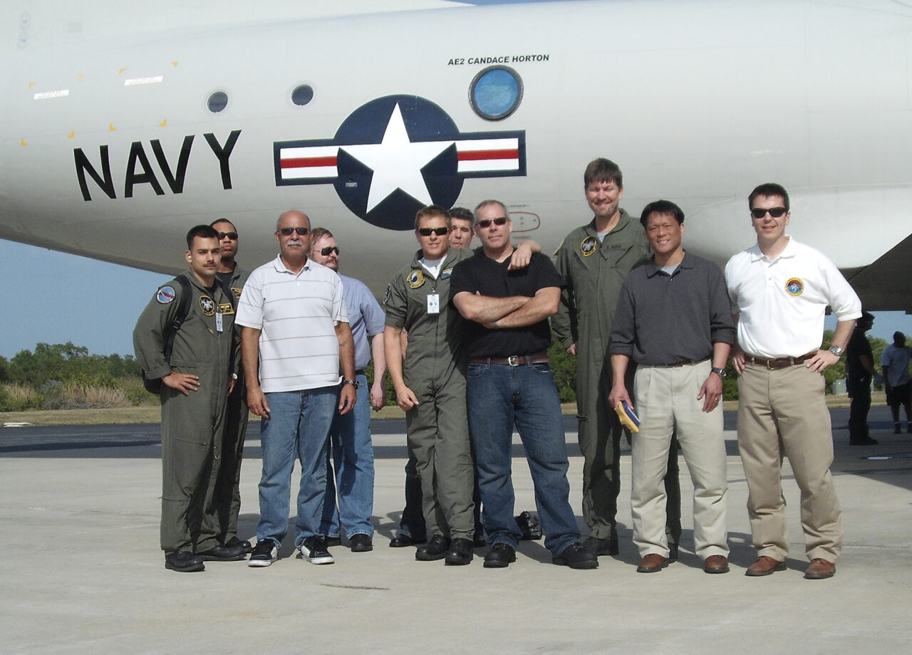 Crew of the Cast Glance Navy P-3 on STS-119