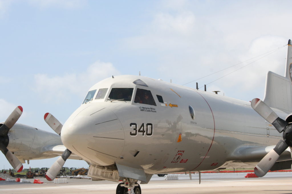 Navy P-3 sitting ready for the mission