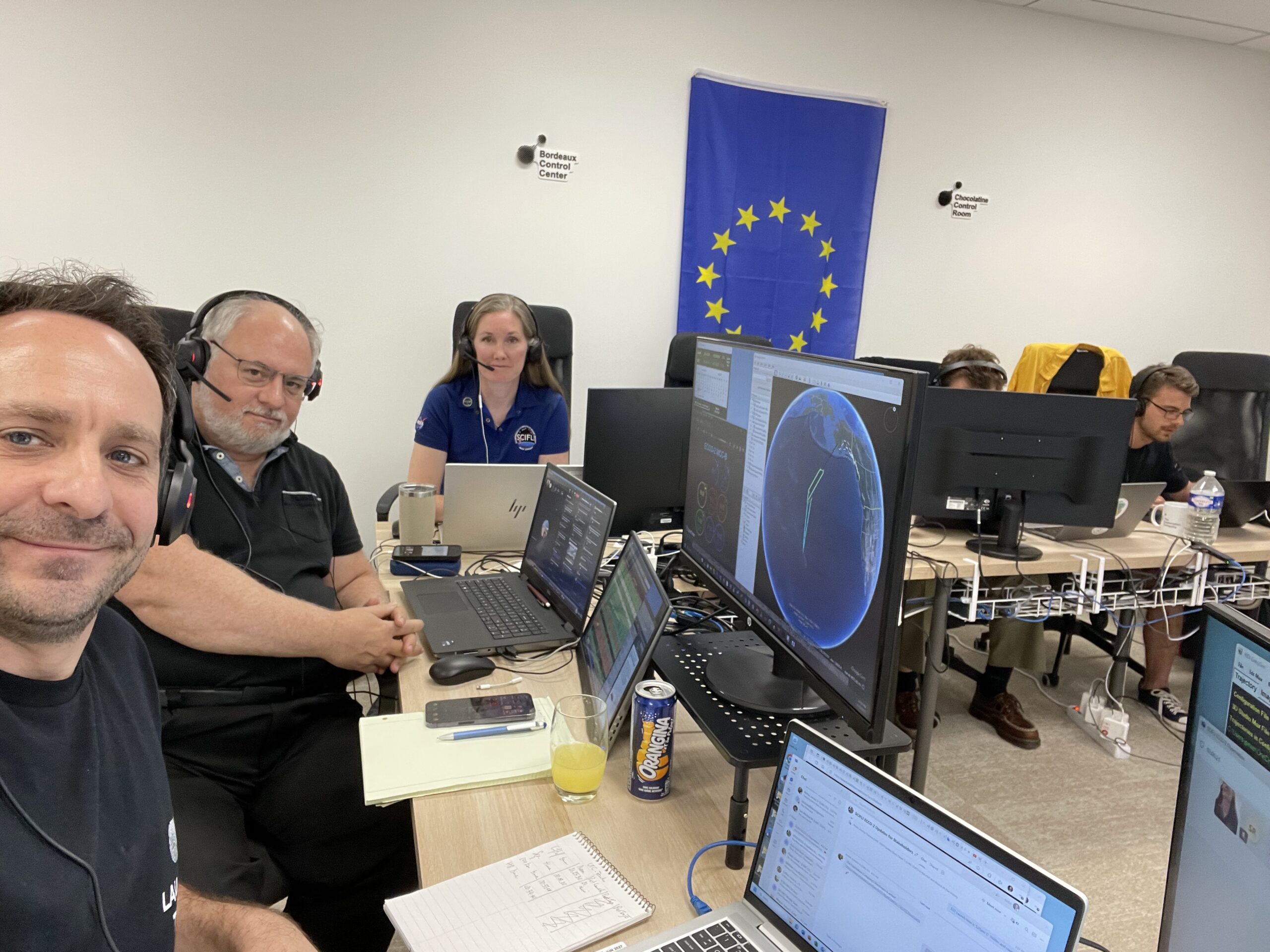 BCC_ECCO The team in Bordeaux, France, partnering with The Exploration Company to conduct an observation of their mission possible capsule.